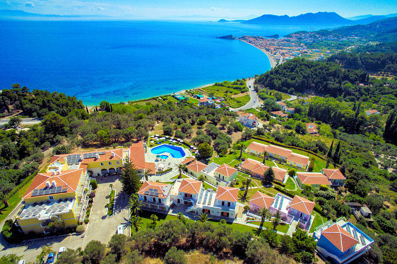 Aerial view of the Arion Hotel and Kokkari