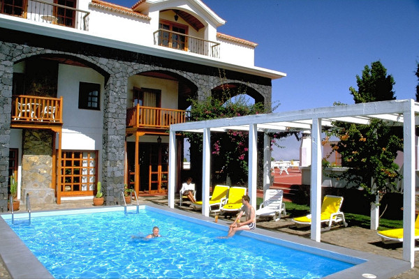 The outdoor pool at La Palma Romantica
