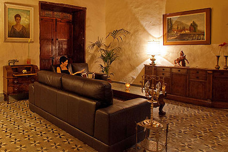 The hotel's lounge