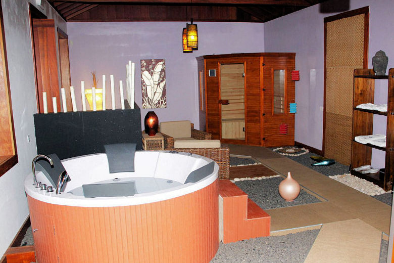 The private spa area